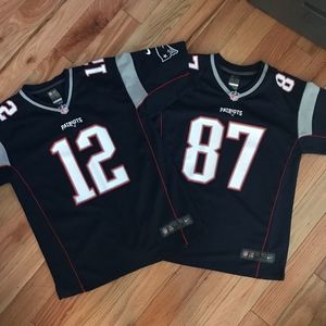 New England Patriots Jerseys - Brady & Gronkowski